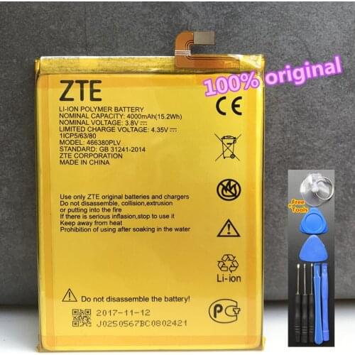 New Original 4000mAh Battery 466380PLV for ZTE BA610, BA610C, BA610T, Blade A610, Blade A610 Dual SIM, Blade V6 Max,Yuanhang 4
