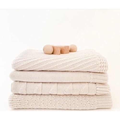 Baby Blanket 100% Cotton New Autumn Bebe Brand Knitted Infant Baby Swaddle Wrap Feeding Burp Girl Clothes Towel Scarf Stuff