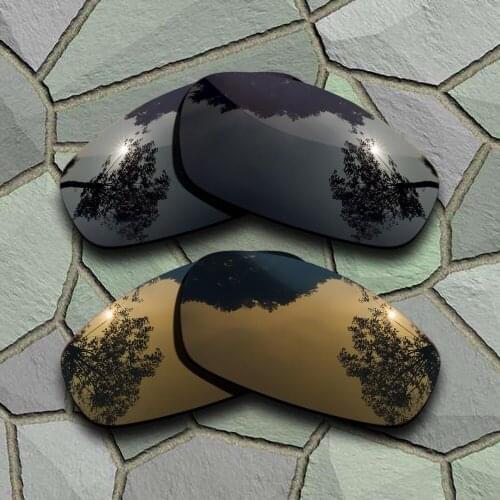 Grey Black&Bronze Copper Sunglasses Polarized Replacement Lenses for Oakley Split Jacket