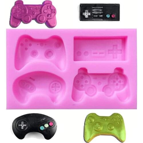 Silicone Mold Controller Gamepad Game Boy Gift Mould Sugar Craft Fondant Cake Decorating Animal Mould Baking Tool Drop Shipping
