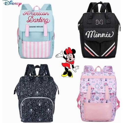 Disney Diaper Bag New Multi-functional Mummy Bag Travel Backpack Large-capacity Double-shoulder Milk Powder Bag