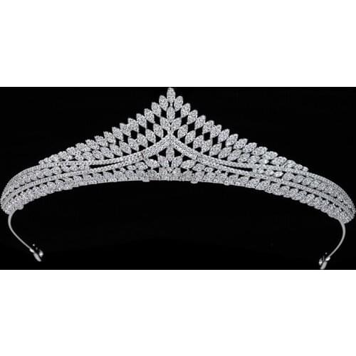 Tiaras And Crown HADIYANA Charming Exquisite Bride Wedding Hair Accessories Headband Party Hair Jewelry HG0055 Corona Princesa