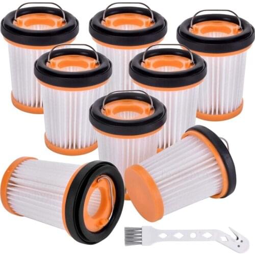 8 Pack Replacement Fabric Vacuum Filter for Shark ION W1 S87 Cordless Handheld Vacuum WV200, WV201, WV205, WV220