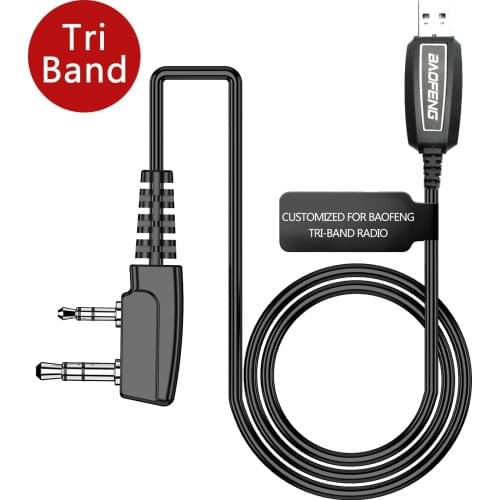 Baofeng Tri-Band Radio PL2303 Chip Drive Free USB Programming Cable for Baofeng UV-5R III BF-R3 UV-S9PLUS UV-9S Walkie Talkie