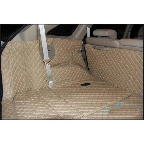 Fiber leather car trunk mat for hyundai veracruz 2006 2007 2008 2009 2011 2012 2013 2014 2015 hyundai ix55 car accessories