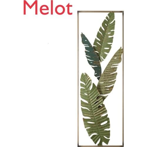 Northern Europe Green Wall Decoration Iron Art Vestibule Wall Hanging Ornament Restaurant Metope Decorate Pendant Originality