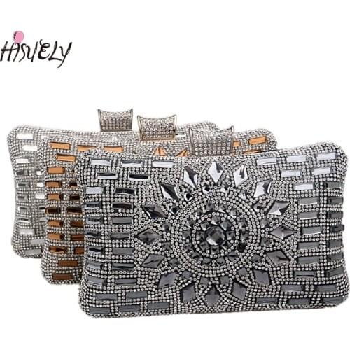 Ladies Dinner Bag 2021 Tote Bag with Metal Handle Clutch Bag Chain Shoulder Bag Design Suitable for Ladies Wedding Party