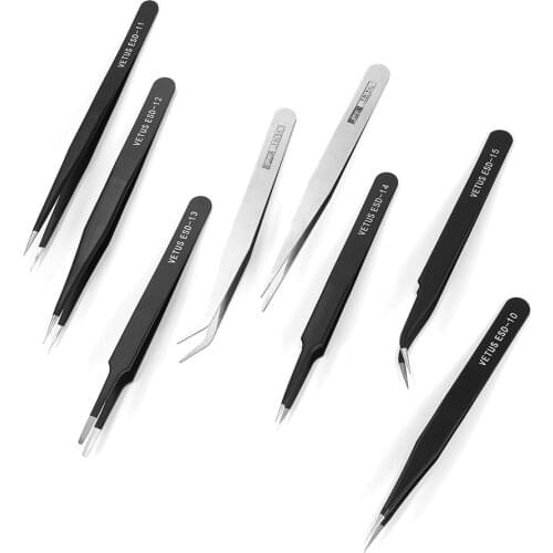 1Pcs Stainless Steel Multi Kind Tweezers Chips Removal Tool Anti-static for Beads Diamond Jewelry Supplies Tools Wholesale