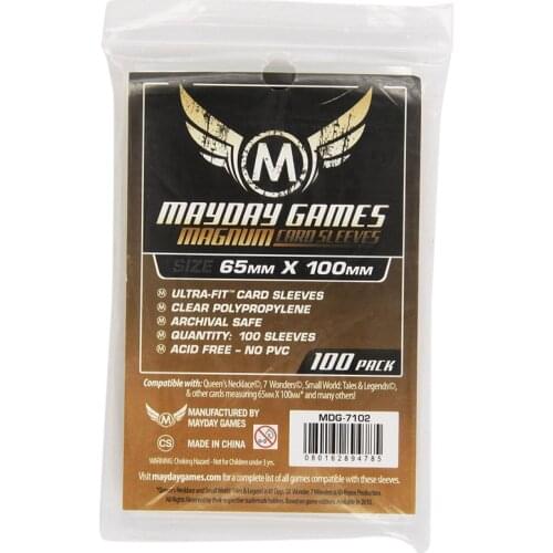 100 PCS/Bag Card Game Mayday Sleeve Standard Thickness 65*100mm High Quality Transparent Card Protector Board Game Sleeve