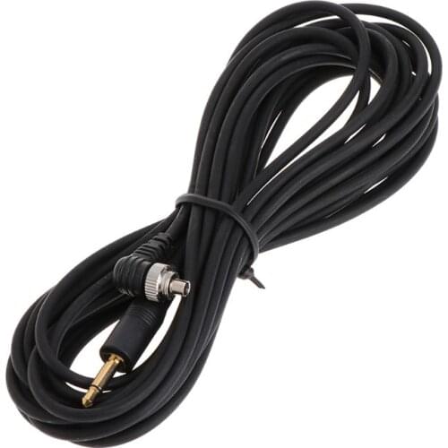 3.5mm Plug to Male Flash PC Sync Cord Cable Light Trigger For Studio Photography Retailsale