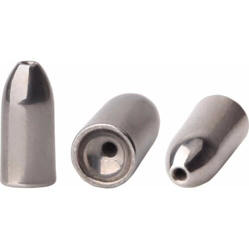 5pcsTungsten Bullet Worm Fishing Weights Bass Fishing Pitching Flipping Sinker Weight for Carolina Rig Texas Rig Punch Rigs Mu