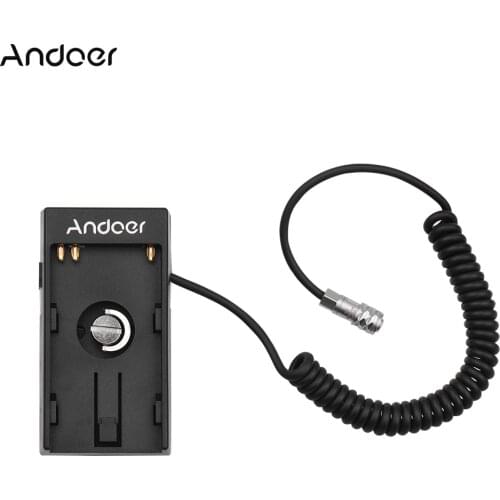 Andoer Photography Camera DV Battery Power Supply Mount Plate Adapter for BMPCC 4K for Sony BP-U30 U60 U90 Battery