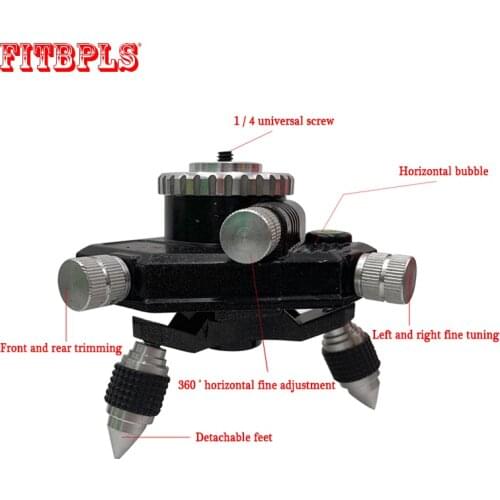 12 Lines laser level base 360 Rotation Adjustment Bracket for 1/4 or 5/8 inch interface laser Measure Tool