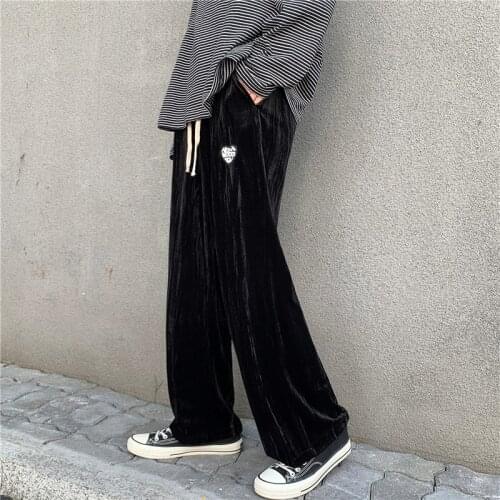 Tide Tie-Dye Pants For Men In Europe And the United States HIPHOPPI Handsome Love Couple Sports Pants Straight Tube Wide Legs