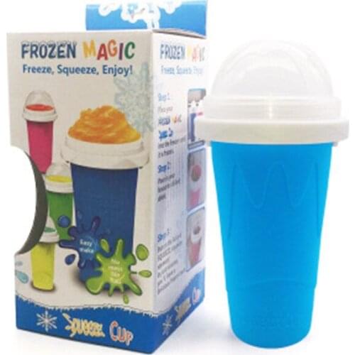 Quick-frozen Smoothies Newly Durable Slush Ice Cream Maker Squeeze Slush Quick Cooling Cup Milkshake Bottle Smoothie Cup