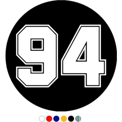 CS-11028# Die-Cut Vinyl Decal Racing Number 94 Car Sticker Waterproof Auto Decors on Truck Bumper Rear Window
