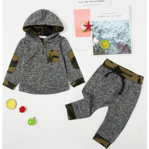 Childrens Clothing 2021 Autumn Winter Toddler Boy Girls Clothes Kids Outfits Baby Hoodies Sweatshirt+Pant 2Pcs for 1 2 3 4 Year