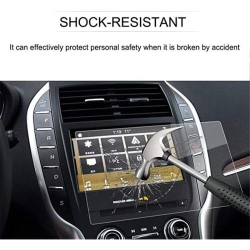 For Lincoln 2016-2017 8-Inch Continental Navigator MKZ MKC MKX Car Navigation Screen Protector Tempered Glass Protective Film