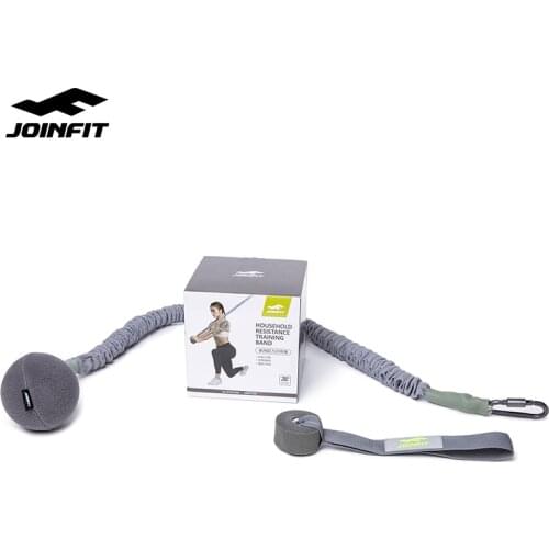 JOINFIT Fitness Grey Resistance Bands Pull Rope With 1 Hook Buckle Workout Equipments For Home Gym Exercise Training