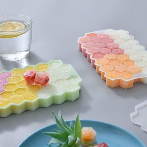 37 Cubes Ice Tray Cube Mold Creative DIY Honeycomb Shape Ice Cube ray mold Ice Cream Party Cold Drink Bar Cold Drink Tools