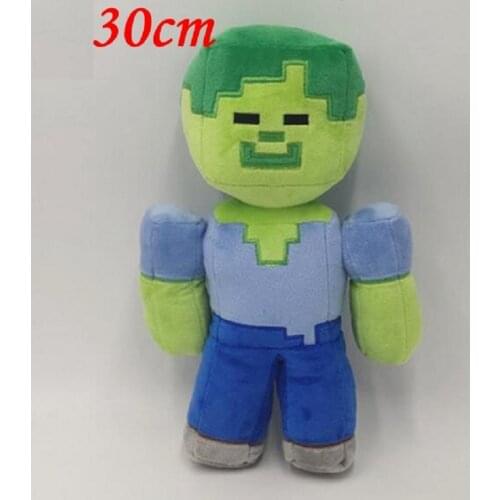 25cm-60cm steve Stuffed Plush Toy Doll minecrafte Iron Golem Zombie Enderman Ocelot Pig Ender Dragon game fans Birthday Gift Toy