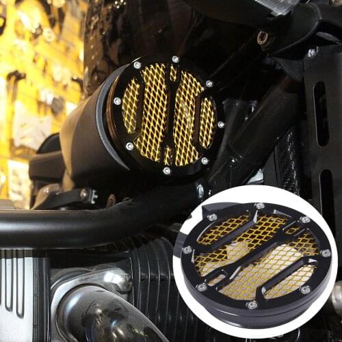 For BMW R Nine T R9T 2013 14 2015 2016 2017 2018 Air Intake Cover CNC Air intake Filter Black Gold RNineT Motorcycle Accessories