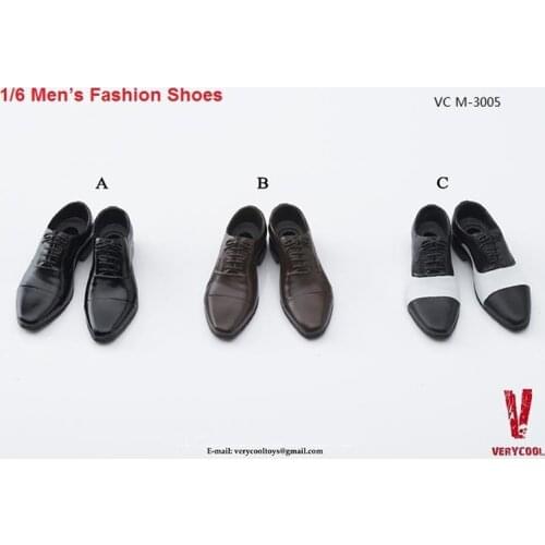 1/6 Scale Male Fashion Leather Shoes Mens Tuxedo Suit Set for 12" Collectible Action Figure DIY VCM3005