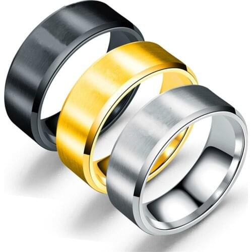 Trendy Jewelry Ring Men 316l Stainless Steel Ring wedding rings for women