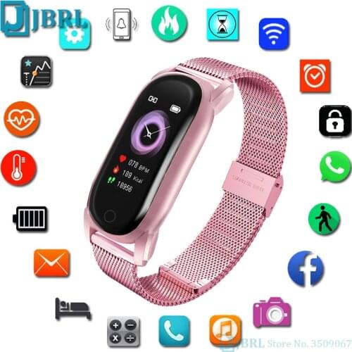 Fashion Ladies Smart Watch Women Men Smartwatch Fitness Tracker Waterproof Smart Bracelet For Android IOS Sports Smart-watch
