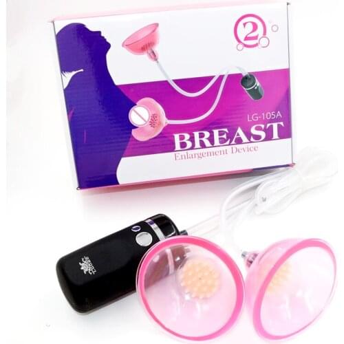 Breast pump with 10 speed nipples teasers Stimulator Auto suction breast Enlargement Sex Toys for Women