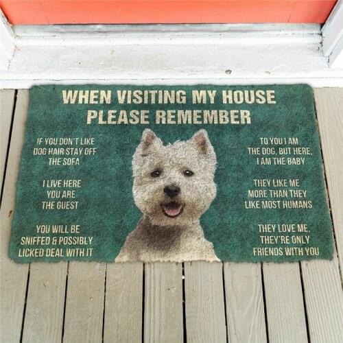 My Great Danes Rules Doormat Decor Print Animal Dog Floor Door Mat Non-Slip 3D Soft Flannel Custom Carpet for Hallway Bedroom