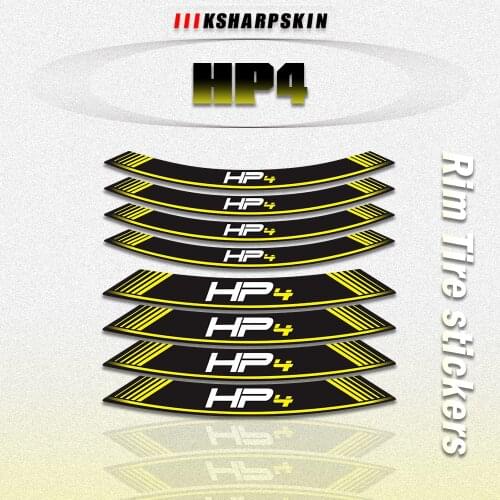 Motorcycle Wheel Rim Edge Sticker Decal Stripes Emblem MotorBike protection Waterproof Refit Decoration For BMW HP4 S1000RR HP 4