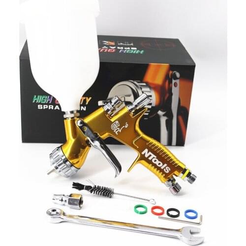 Professional Spray Gun GTI Pro Painting Gun TE20/T110 1.3/1.8mm Nozzle Paint Gun Water Based Air Spray Gun Airbrush
