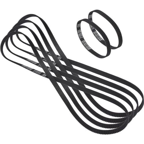 Ultimaker 2 UM2 synchronous belt closed loop rubber GT2 width 6mm 4pcs length 610mm 2pcs length 200mm 3d printer Accessories