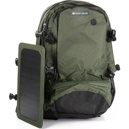 Solar Charging Backpack Outdoor Camping Hiking 6.5W Solar Travel Bag Waterproof Nylon Student Bag Big Capacity Cycling Backpack