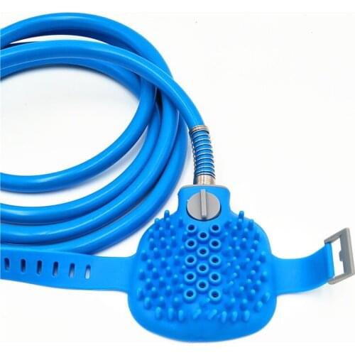 Best selling 2018 products Pet supplies bath nozzle Dog shower bath brush gloves