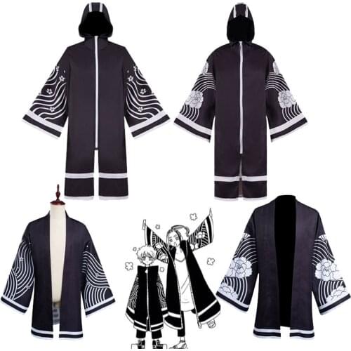 Senju Kawaragi Cosplay Kimono Tokyo Revengers Costumes Brahman Cloak Adult Haori Hooded Trench Coat Halloween Carnival Costume