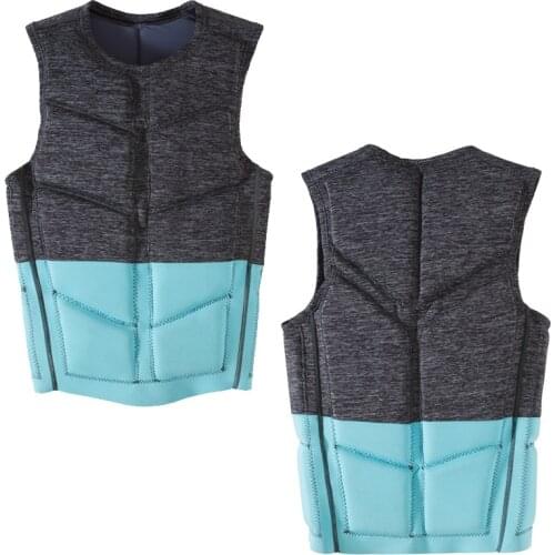 Adult Life Jacket Swim Vest Men Womens Neoprene Aid Jacket for Swim Surf Fishing Ski Boating Watersports