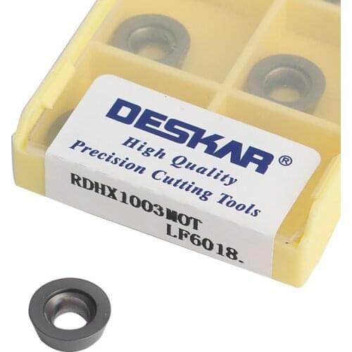 RDHX1003 MOT LF6018 Carbide Inserts Original Good Quality Round Blade CNC Lathe Milling Cutter Tools for Stainless Steel