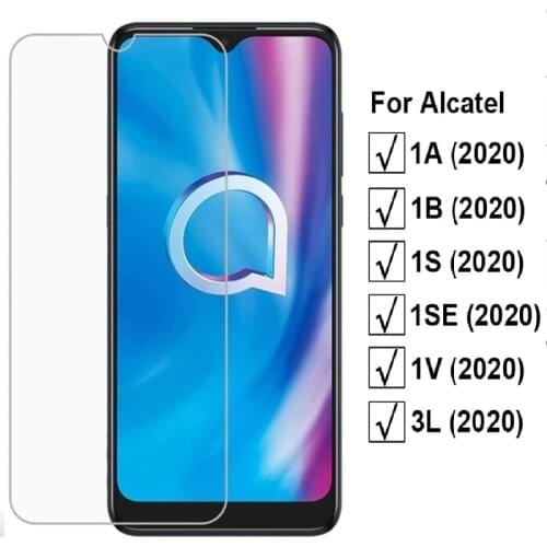 Tempered Glass For Alcatel 1S 1V 3L 1SE 2020 Screen Protector Protective Glass for Alcatel 1A 1B 2020 Case Vetro