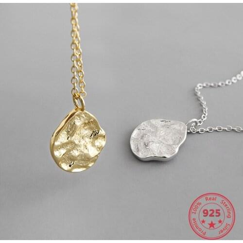 Factory Price 925 Sterling Silver Necklace Exquisite Fashion Korean INS Style Irregular Female Chain Jewelry Holiday Gift
