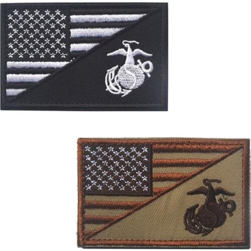 1pc/The American Flag Badge + Seals With Embroidery Chapter, Army Tactical Military 3D Fabric Embroidery Badges 8*5CM