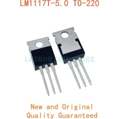 10PCS LM1117T-5.0 TO220 LM1117-5.0 LM1117T 5V LM1117 LM1117T-5V LM1117-5V TO-220 new and original IC Chipset