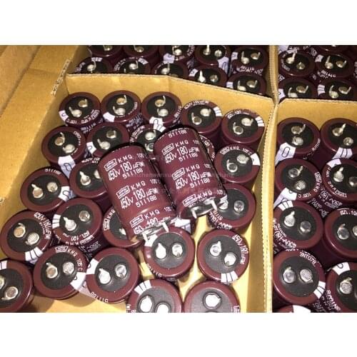 180uF 450V NIPPON NCC KMQ Series 25x40mm Super Downsized 450V180uF Aluminum Electrolytic Capacitor