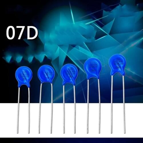 20PCS 7D 07D 180/220/270/330/470/680/820/121/221/241/271/361/391/471/511/561/621/681/821/151/181/271/391/431/471K varistor