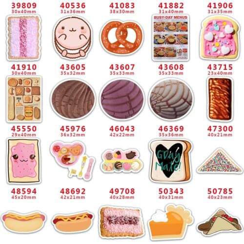 30pcs/lot MOM and Baby Notes Flat Resins Food Boss Planar Resin For Hair Bow Characters PR39809