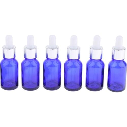 6Pcs Glass Eye Dropper Dispenser Bottles for Essential Oils Perfume
