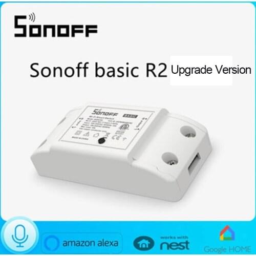 SONOFF BASIC R2 WIFI Switch Smart Wireless Remote Controller DIY Wifi Light Switch Smart Home Voice Control Alexa Google Home