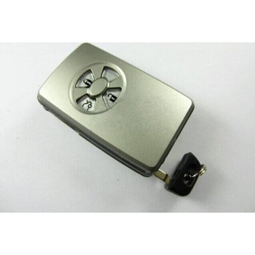 Keyless Entry 3 Buttons Smart Card Remote Key Shell Case For Toyota Corolla Reiz RVA4 With Smart Key Blade Fob Cover 5PCS/lot