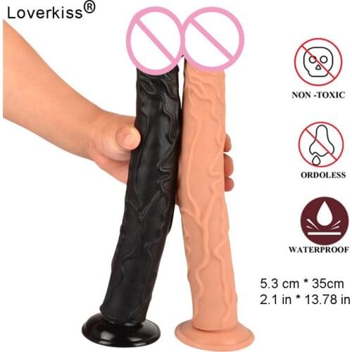 Black Thick Long Dildo Realista 2.1 * 13.78 In Strapon Suction Cup Dildo Big Realistic Dildos for Women Lesbian Dick Horse Dildo